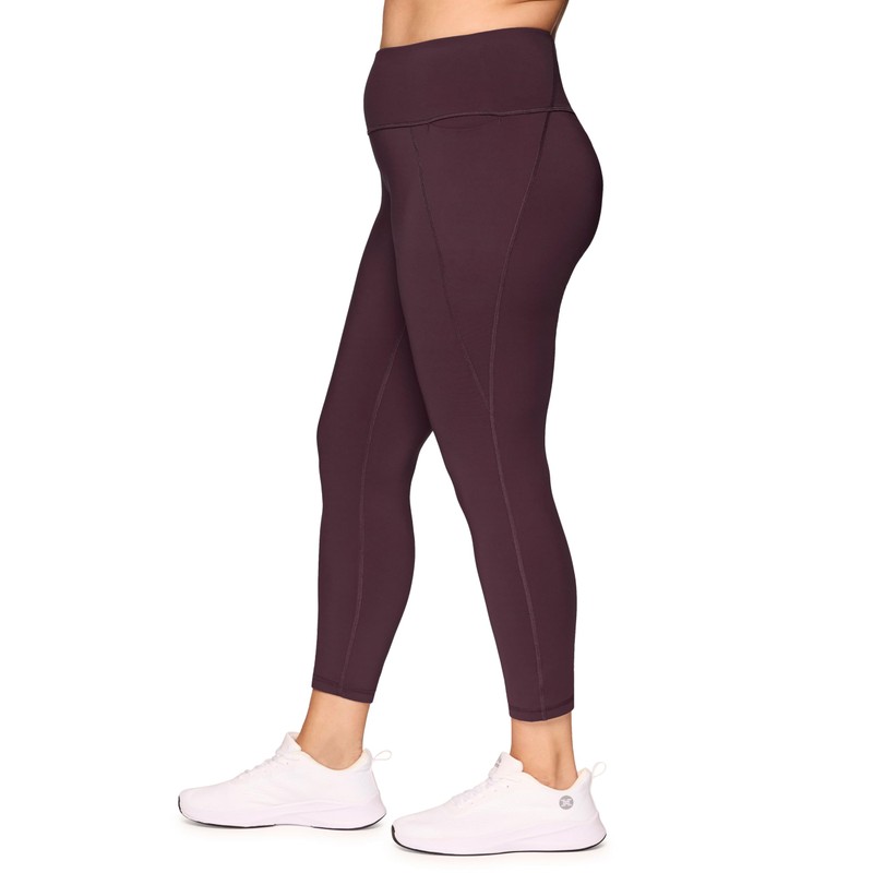 RBX Active Plus Size Purple 7/8 Leggings for Women, Ankle