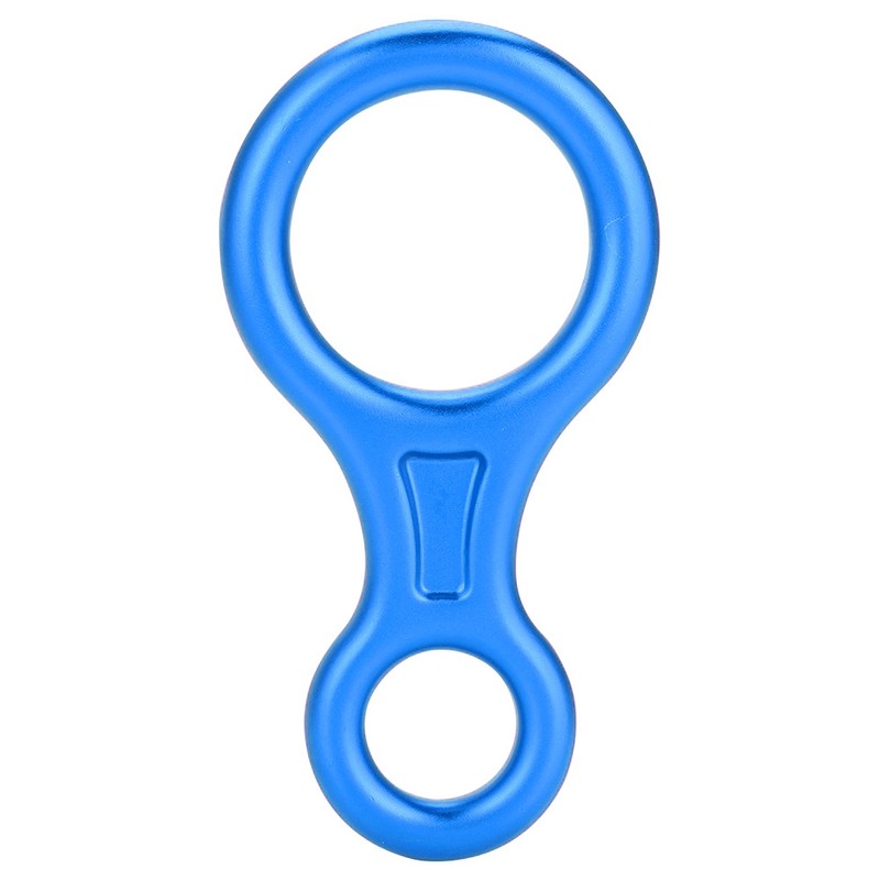 35KN Figure 8 Word Rope Descender Rappel Ring Rock Climbing