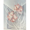 Still Floral Painting Lily White & Pink On Canvas Pastel