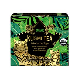 KUSMI TEA クスミティー | Chai of the Tiger Tea Bags 2.0g x 20pcs | Organic Black Tea Chai Tea