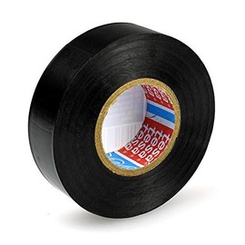 Tesaflex 53988 PVC Insulation Tape Roll (20 m x 19 mm), Colour: Black, for Electronics, Household and Car