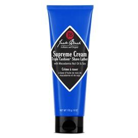 Jack Black Supreme - Cojín triple, color crema, Negro, 177.44 ml (6 oz)