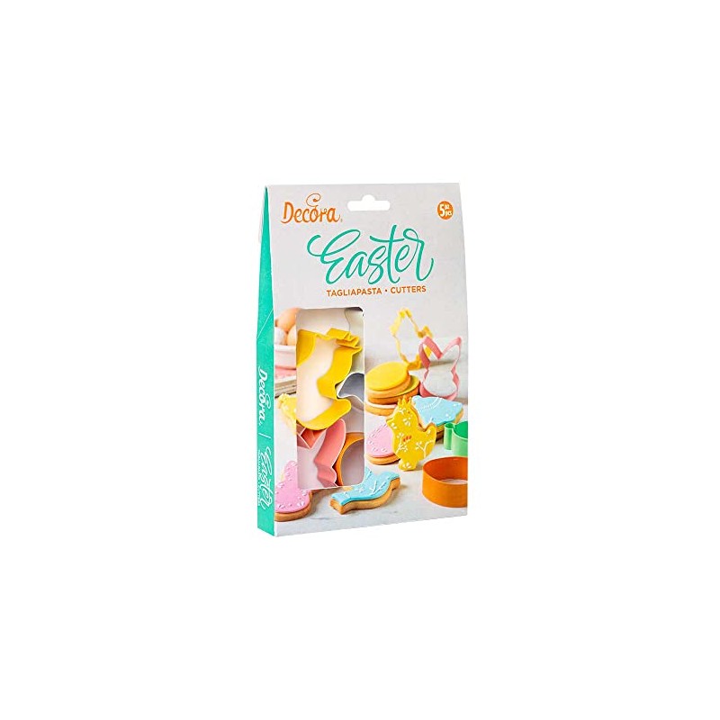 Decora 0255415 5tl Cookie Cutter Set Easter Made of Coloured