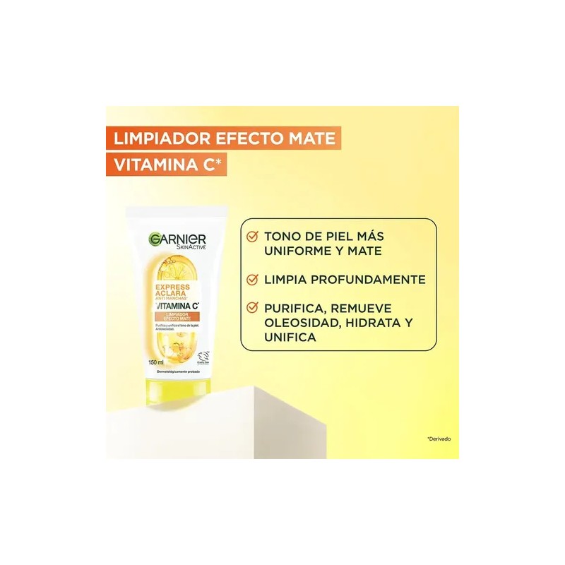 Garnier Express Aclara Limpiador Facial Anti-manchas 150ml