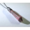 Inc Designs Jewelry Charged Australian Natural Pink Rhodonite Pendant+ 18"