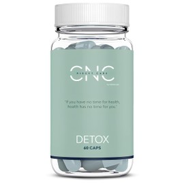 CNC Detox - 100 Billion CBE Probiotics from 9 Strains + Aloe Vera + Activated Carbon + Fennel Extract - 60 Soft Capsules - Support for Digestion, Balance & Wellbeing