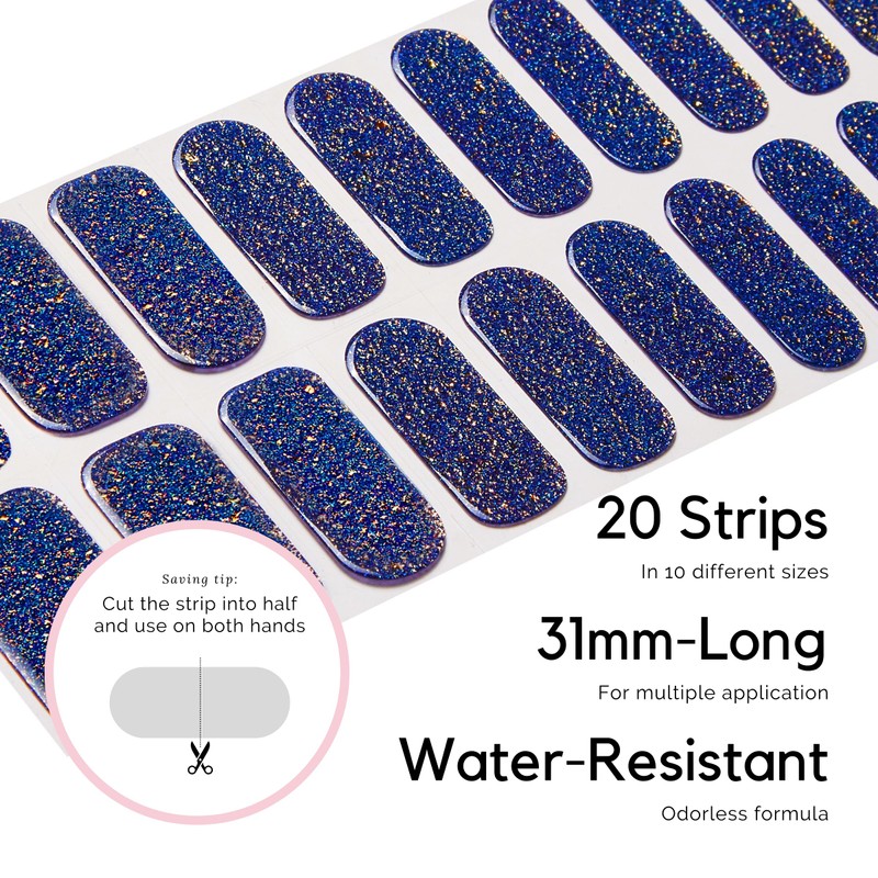 NAILOG Gel Nail Seal Curing Type (20 Pieces), Long Lasting,