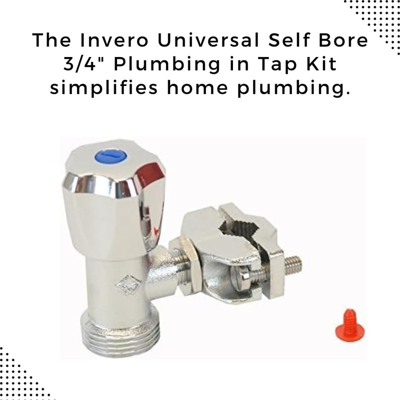Invero® Universal Self Bore 3/4" Plumbing in Tap Kit