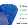 Sun2Solar Blue 27-Foot Round Solar Cover | 800 Series Style