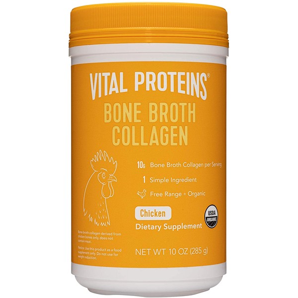 Vital Proteins Organic, Free-Range Chicken Bone Broth Collagen (10oz)