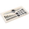QingYJ 31pcs Mini Tap and Die Set, Tap & Die