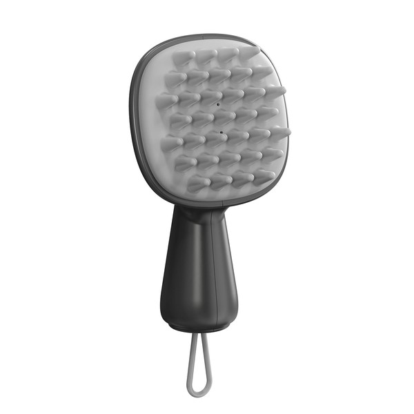 HADADER Scalp Massager and Exfoliator,Silicone Hair Head Scrubber with Long