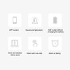 Door Magnetic Alarm Sensor WiFi Connection Light Sound APP Remind