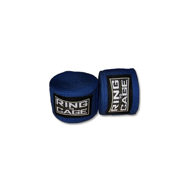 Ring to Cage MMA Muay Thai Boxing Handwraps Compression/Lycra Stretchable-Blue 180"