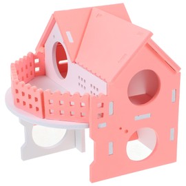 CORHAD Delicate Double Layer Hamster Hideout with Tear Resistant Material Cozy Non Slip Small Pet House for Guinea Pigs Chinchillas Rats and Rabbits Safe Smooth Surface