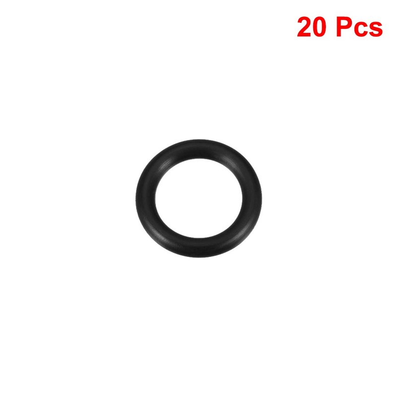sourcing map 20pcs Metric Nitrile Rubber O Rings Seal Rubber