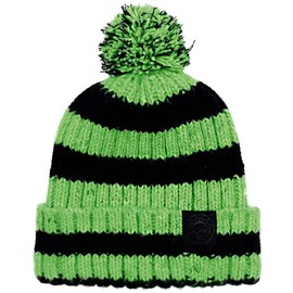 Korda Nanny Pat Hat Green/Black - Cozy Winter Fishing Beanie for Men, Warm Knit Hat with Classic Design, Comfortable Fit for Carp Fishing and Outdoors