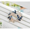 Gyn&Joy Clear Crystal Rhinestone Floral Wreath Pin Brooch BZ005