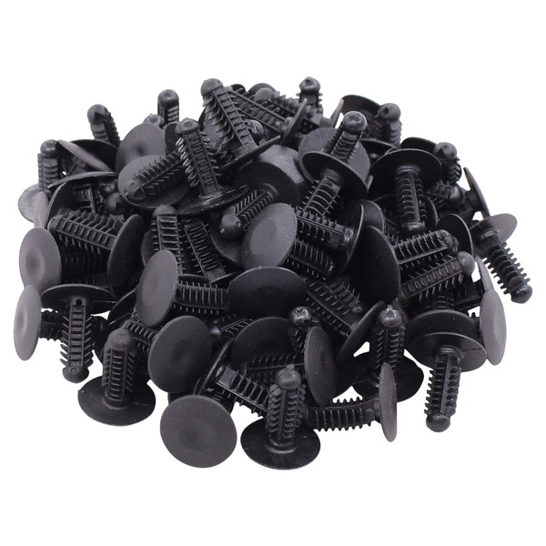 HouYeen Car Interior Trim Clips Black Plastic Fir Tree Style