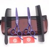 Kit Tijeras Profesionales Estilista Barbero Peluquero Purple Dragon 5.5 pulgadas