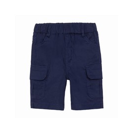 Mud Kingdom - Pantalones cortos de sarga para niños pequeños, Azul marino, 5 Años