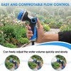 Garden Hose Nozzles,Hose Spray Nozzle with Adjustable 10 Watering Patterns