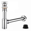 Sink Siphon Drain Fitting Pop-Up Drain Valve Drain Overflow Siphon