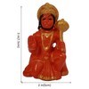 Purpldip Resin Idol Bhakt Hanuman: Red Statue For Home Temple