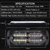 LINKITOM 4pcs Ultra Slim Sync Feature 24-LED Car Truck Surface