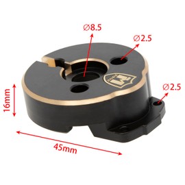 MEUS RACING Brass Front Axle Covers Counterweights 86G/pc for MEUS 1/10 Nylon Portal Axle SCX10 SCX10 II 1/10 RC Crawler Upgrade Pasrts