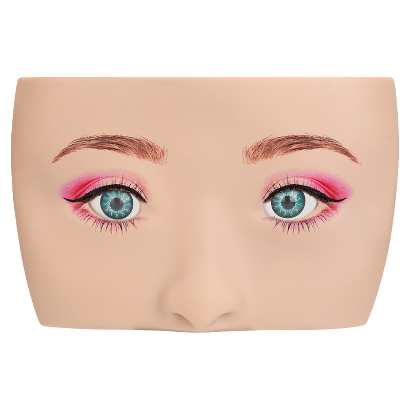 Makeup Practice Face Board 3D Realistic Eye Painting Practice Plastic