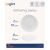LaGlint 7.5 inch Salad Appetizer Plate Set of 6, Opal