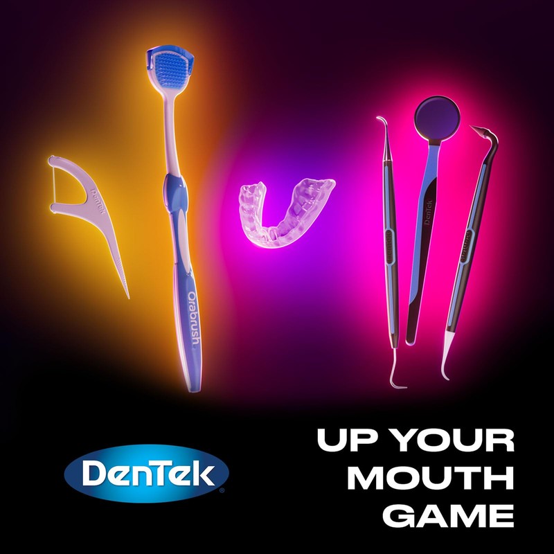 DenTek Orabrush Tongue Scraper, Gentle Tongue Cleaner Brush for Fresh