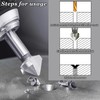 Begpoee 6-Piece HSS 90 Degree Countersink Drill Set, Countersink Drill