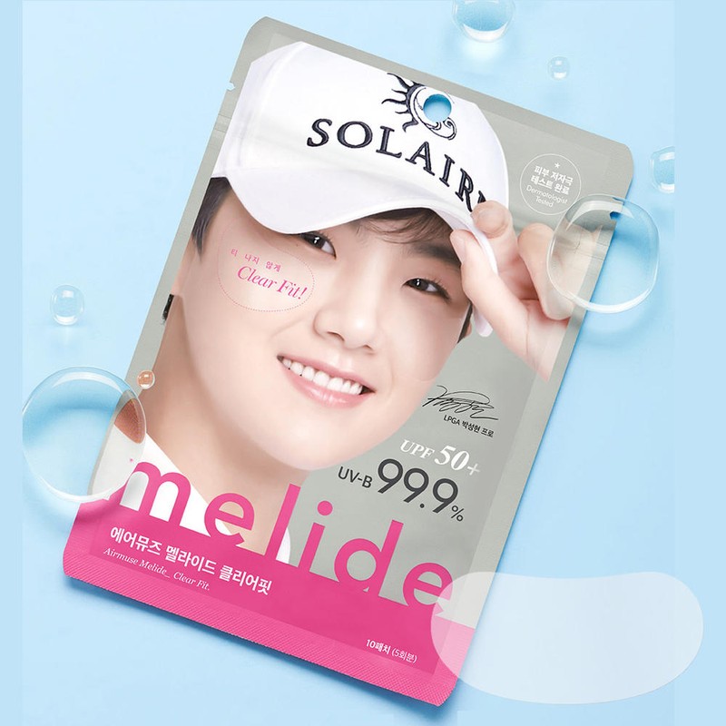 AirMuse 에어뮤즈 멜라이드 클리어핏 투명 썬 패치 5회분+동아제약 가그린10ml 1개