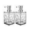 UgyDuky 2 Pack Clear Soap Dispenser Acrylic Hand Soap Dispenser