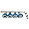 Kuroobaa Car License Plate Bolt M6 Anti-Theft Screws (Sky Blue)