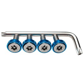 Kuroobaa Car License Plate Bolt M6 Anti-Theft Screws (Sky Blue)