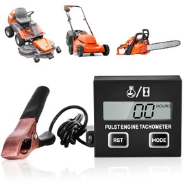 GOEDCH Präzisions-Drehzahlmesser: Drehzahlmesser Motorsäge, Betriebsstundenzähler, Industrietauglicher Betriebsstundenzähler, Universelles RPM-Messgerät für 2/4-Takt Motoren, Hydrauliksystemen