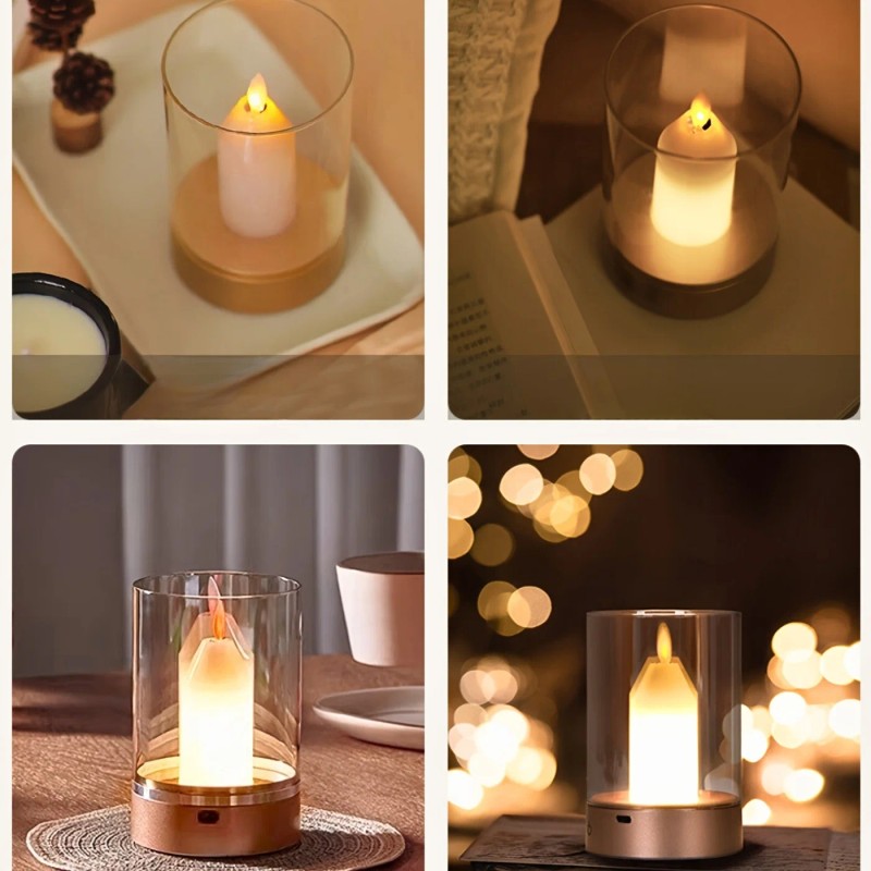 Magic Crystal Motion Sensor LED Candle Lamp - Hand Control