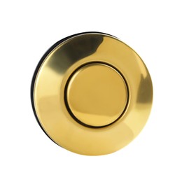 CLEESINK Garbage Disposal Switch, Cordless Air On Off Kit for Food Waste Disposer, Polished Gold, LONG 3.5" Sink Top Push Button