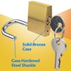 Brass Padlock Set of 2 Keyed Alike