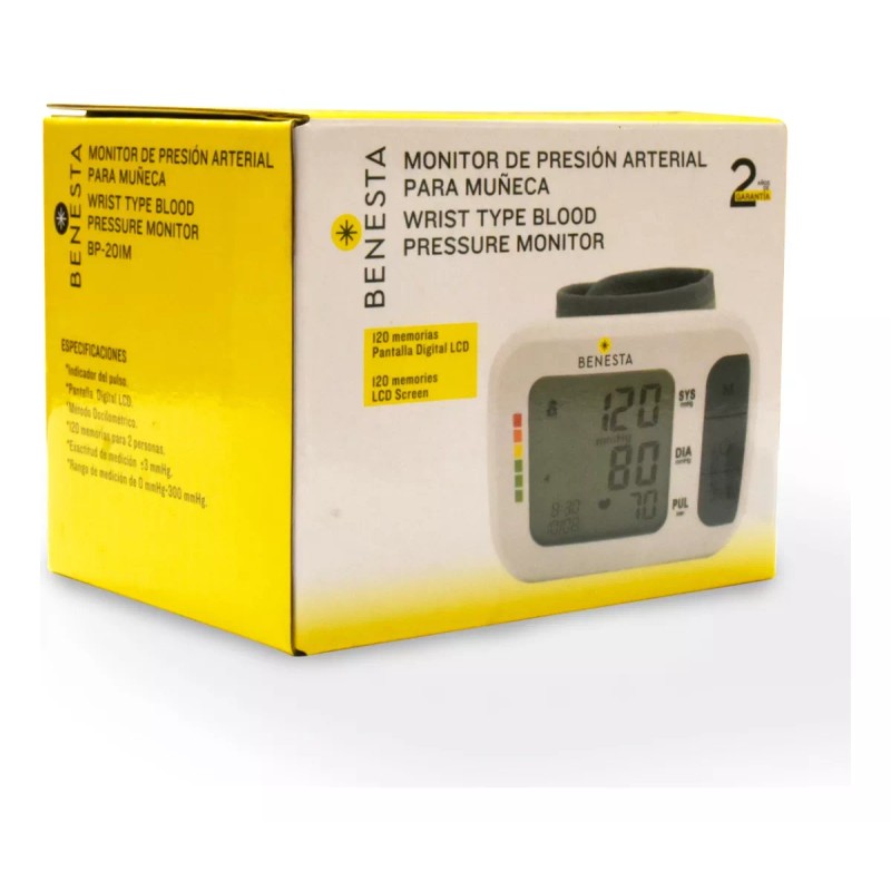 Benesta Baumanómetro Digital Benesta Para Muñeca Memoria 1x120