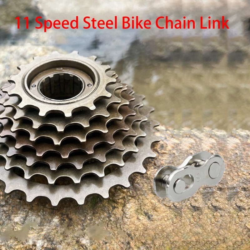 Runseaway 6 Pairs 11 Speed Steel Bike Chain Link, Reusable