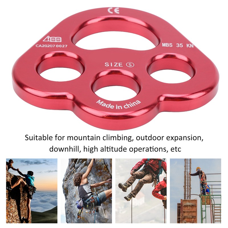 Camnal Rope 3 Holes Force Rigging Plate Anchor Divider Finger