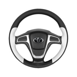 [MKMC] Steering Wheel Cover, Car Steering Wheel Cover, Leather Material, Braided Type, Light Vehicle, Ordinary Car, One Box, S Size, Compatible with Steering Wheels 14.6 inches (37 cm), 15.0 inches