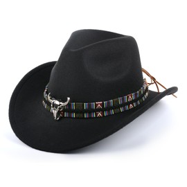 Ausune Men's and Women's Western Cowboy Hats, Western Hats are Holiday Costumes, Carnival and Theme Parties