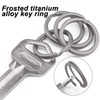 FEGVE Titanium Key Chain Rings Split Rings 4 Pack –
