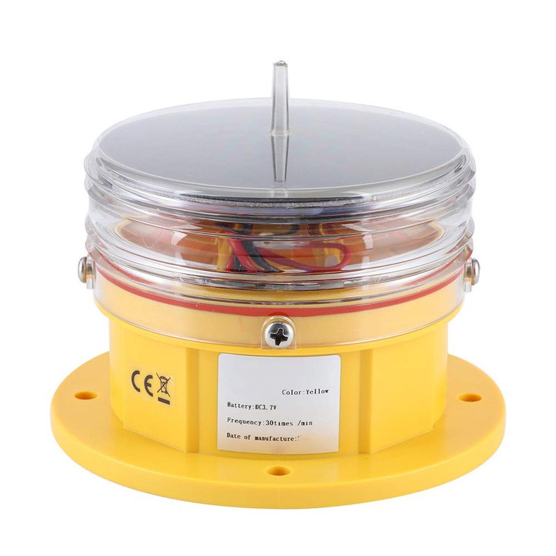 AYNEFY Ship Beacon Light，Boat Flashing Light Solar Power Sidelight IP68