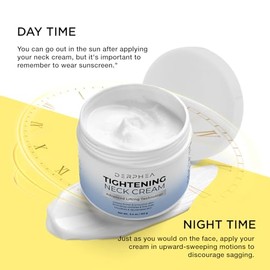 DERPHEA Neck Tightening Cream: Tighten and Lift Neck Cream For Tightening and Firming, Fine lines, Loose & Sagging On Face, Decollete & Other Skin Areas - 3.4 Oz